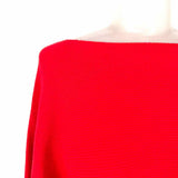 Kerisma Women's Red Size S/m Dolman Sleeve Viscose Blend Ribbed Sweater