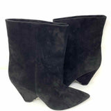 Saint Laurent Women's Black Size 37/7 Pointed Suede Bootie
