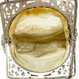 Whiting and Davis Metal Silver Liquid Metal Vintage Clutch