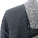 James Perse Women's Black Gray Size 2/M Collared Cardigan