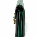 Gucci Dionysus Wallet On Chain Green Embellished Leather Made in Italy Crossbody