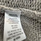 HELMUT LANG Women's Gray Size L Asymmetrical Viscose Blend Sweater