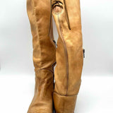 Bed Stu Manchester Women's Beige Size 10 Riding Lace-Up Boots
