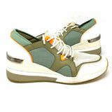 Michael by Michael Kors Women's Gray Green Size 9 Lace-up Sneakers