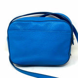 Fossil Blue Camera Bag Pebbled Leather Crossbody