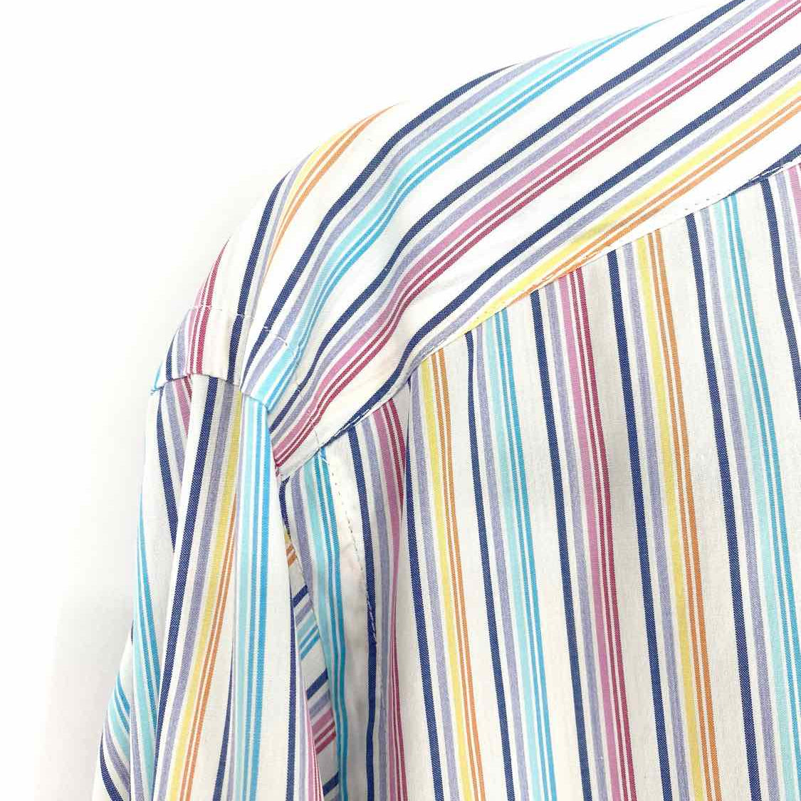 ETRO Men's Multi-Color Size 43/L Button Down Stripe Long Sleeve Shirt