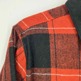 Roark Men's Red Black Size M Collared Gingham Jacket