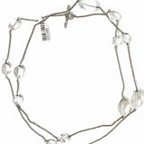Dean Harris for Target .925 Sterling Silver 38" Quartz Pools of Light Necklace