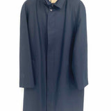 Burberry Men's Navy Size 42R Long Collared Coat