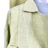 Company Ellen Tracy Women's Green Size M 2 Piece Linen Jacket & Pants Set
