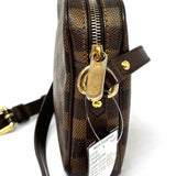 LOUIS VUITTON 2008 Rift Coated Canvas Brown Square Damier Ebene Crossbody
