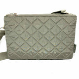 Rae Dunn Gray Zip Quilted Crossbody