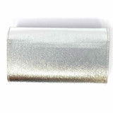 Statement Silver Flap Metallic Clutch