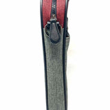 Ted Baker Piranha Canvas Red Gray Laptop Color Block Briefcase