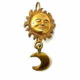 Limited Gold Tone Dangle Sun Earrings