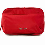 ATHLETA All About Crossbody Nylon Red Zip Mini Waist Bag