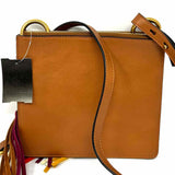 Chloe 2016 Small Jane Fringe Multi-Color Square Patchwork Crossbody
