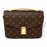 LOUIS VUITTON Pochette Metis Coated Canvas Brown Envelope Monogram Crossbody