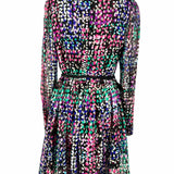 Kate Spade Women's Confetti Multi-black Size 4 Pleated Spotted Dress