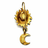 Limited Gold Tone Dangle Sun Earrings