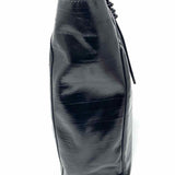 REBECCA MINKOFF Buckle Up Black Leather Tote