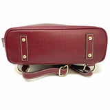 Dooney & Bourke Burgundy Zip-Around Saffiano Leather BackPack
