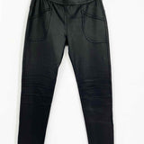 DAVID LERNER Women's Black Size M Mid Rise Leggings
