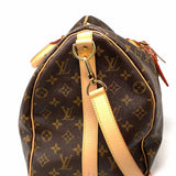 LOUIS VUITTON 2019 Keepall Bandoulier 45 Coated Canvas Brown Monogram Duffle Bag
