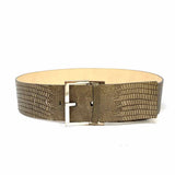 Banana Republic Gray Wide 30" Scaled Leather Belt