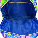 Lilly Pulitzer Nylon Pink Blue Tropical BackPack