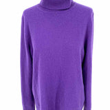Talbots Women's Purple Size L Turtleneck Cashmere Sweater