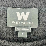 W by Worth Boiled Wool Black Shawl