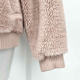 alo Foxy Sherpa Women's Baby Pink Size S Zip Plush Jacket