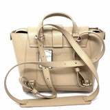 Senreve Mini Maestra Taupe Convertible Pebbled Leather Crossbody