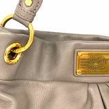 Marc by Marc Jacobs Classic Q Hillier Gray Hobo Pebbled Leather Shoulder Bag