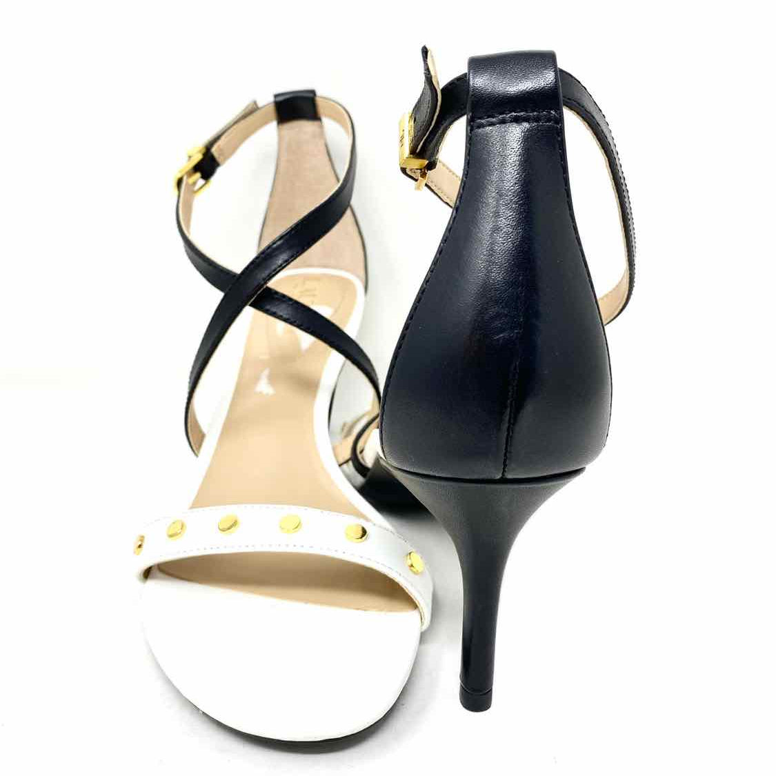 Lauren by RL Women's Black White Studded Size 8 Criss Cross Sandals