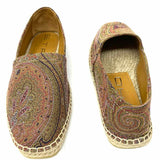 ETRO Men's Multi-Color Shoe Size 40/7.5 Espadrille Paisley Made in Spain Sandals