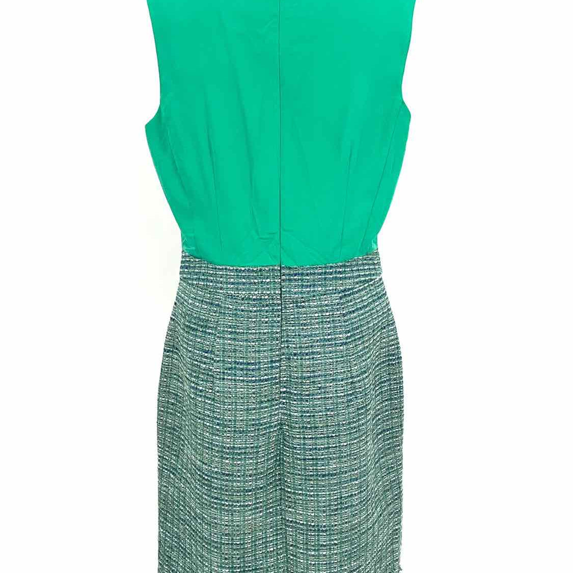 Banana Republic Women's Green Size 10 Empire Polyester Tweed Dress