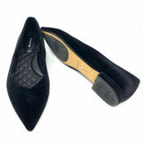 Birdies The Goldfinch 15 Women's Black Size 8 Pointed Velvet Flats