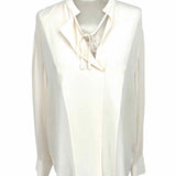 Vince Women's Cream Size XS tunic Silk Long Sleeve