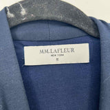 M.M. LAFLEUR Women's Navy Size M Ruched Asymetric Dress
