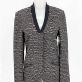 MAISON SCOTCH Women's Black/Tan Size L Blazer heather Professional Jacket