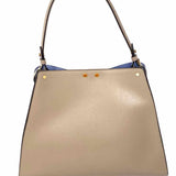 Fendi 2026 Peekaboo Way Dove Beige Blue Top Handle Made in Italy Satchel