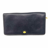 dunhill Travel Agenda Leather Black Rectangle Zip Around Wallet