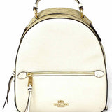 Coach Jordyn Beige Color Block Signature Leather BackPack