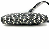 Coach Peyton Swingpack Black Gray Zip Signature Crossbody