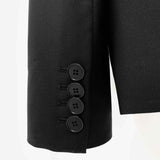 STELLA McCARTNEY Black/Blue Size 36/0 Tuxedo Blazer