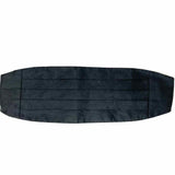 Men's Black Paisley Pleated Cummerbund