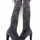 Stuart Weitzman Highland Women's Gray Size 9 Over-the-knee Suede Boots