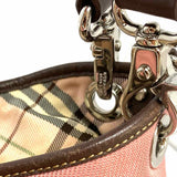 Burberry Blue Label Y2K Hobo Japanese Exclusive Canvas Pink Shoulder Bag